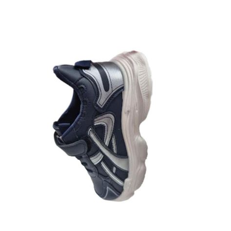 Zapatilla Urbana Niño Azul Velcro Casual-2