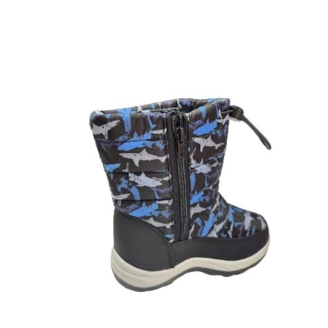 Bota Impermeable Niño Azul Oscuro -1