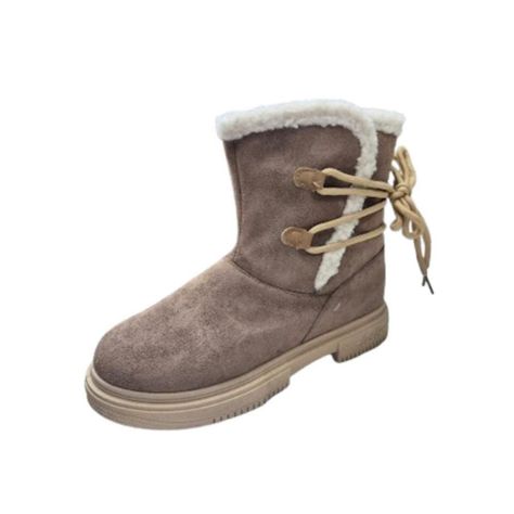 Bota Botín de Invierno Camel Mujer-0