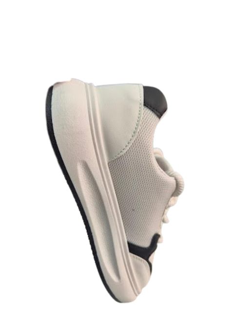Zapatilla Casual Mujer Blanco Negro-3