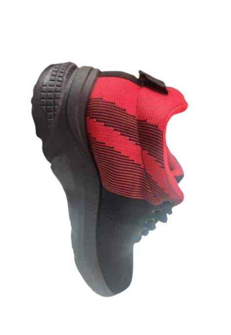 Zapatilla Urbana Negro Rojo Unisex-3