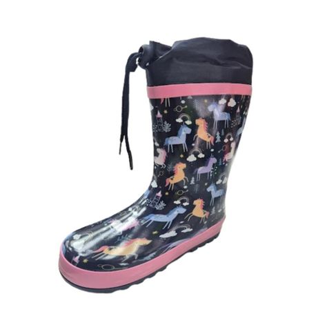 Bota de Lluvia Niña Fucsia-0