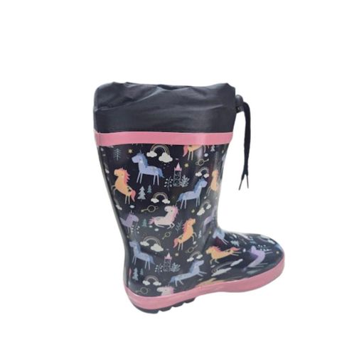 Bota de Lluvia Niña Fucsia-1