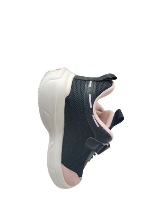 Zapatilla Urbana Niña Rosa Negro Velcro-1