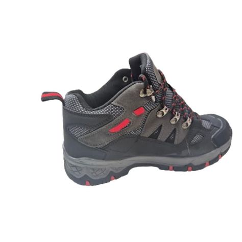 Botìn Outdoor Hombre Negro Rojo-1