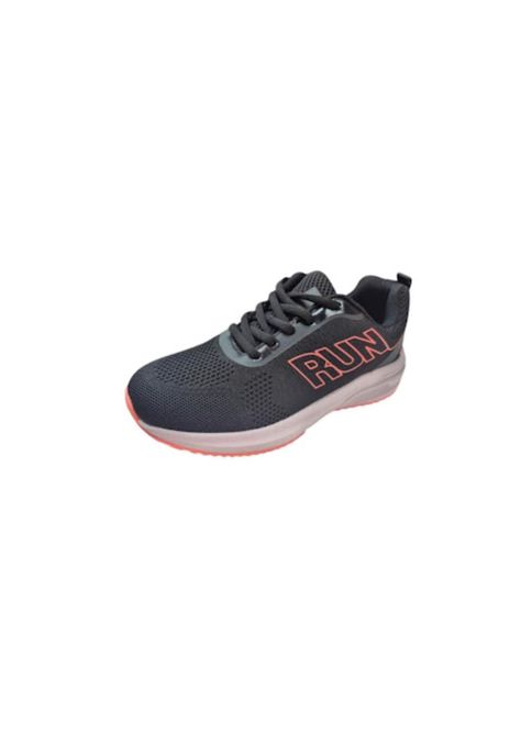 Zapatilla Deportiva Niña Negro Rosa-0