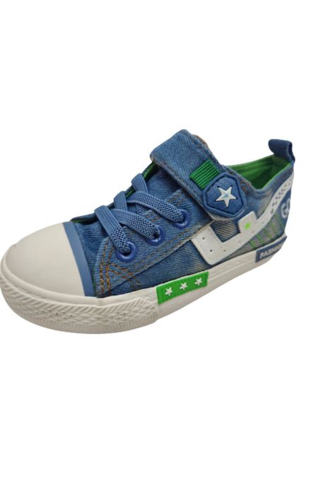 Zapatilla Deportiva Niño Verde Velcro-0