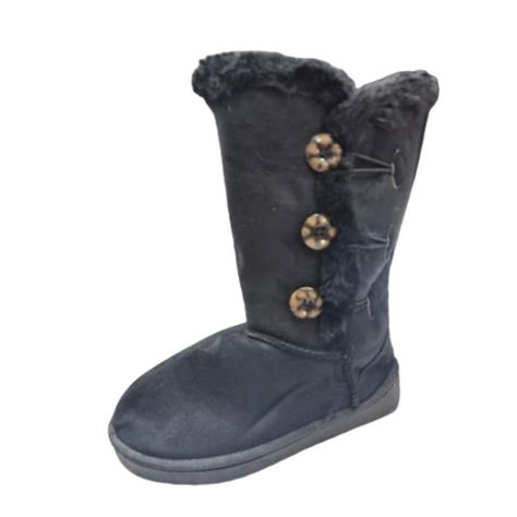 Bota Mujer Negro Invierno-0