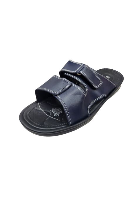 Sandalia Azul Hombre Velcro-0