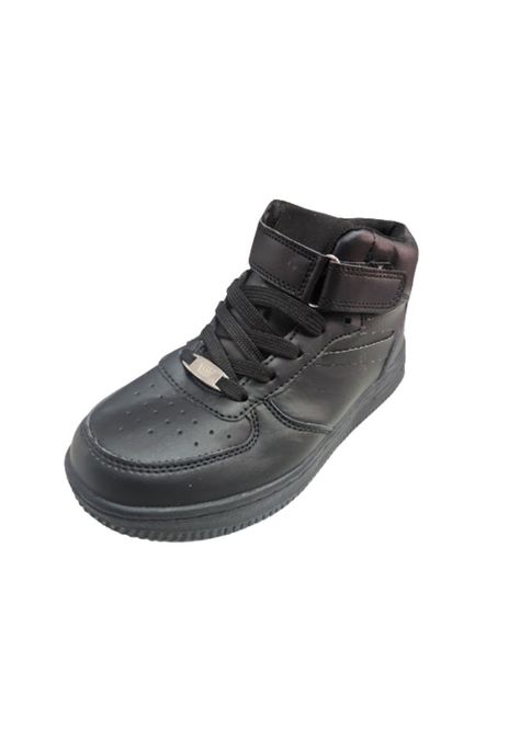 Botín Escolar Velcro Negro-0
