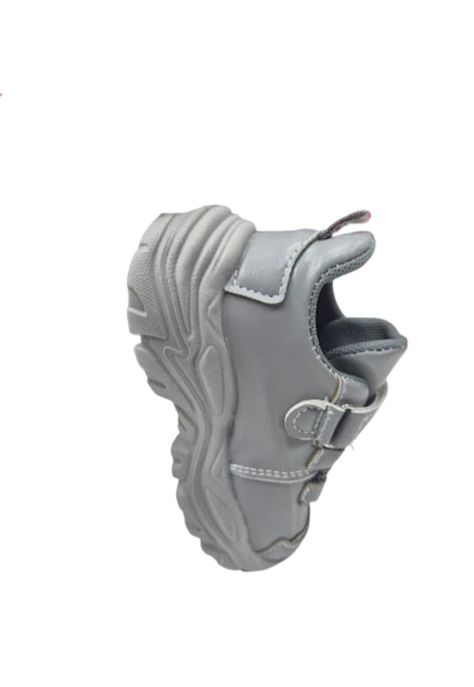 Zapatilla Urbana Gris Niña Velcro-3