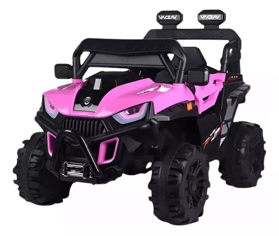 Auto Electrico 12v Jeep Con Control Remoto Rosa-0