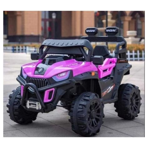 Auto Electrico 12v Jeep Con Control Remoto Rosa-1