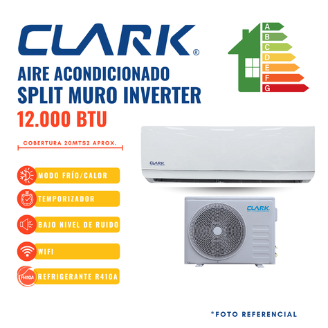 SPLIT MURO INVERTER 12.000BTU/hr. -1