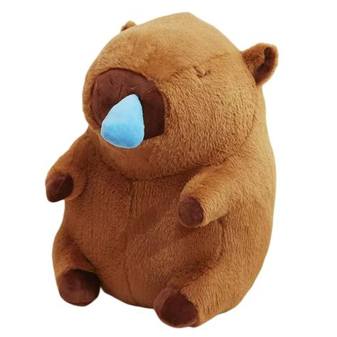 Juguete Peluche Capibara 23cm Con Gota Retractil Infantil-0