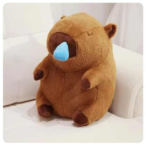 Juguete Peluche Capibara 23cm Con Gota Retractil Infantil-5