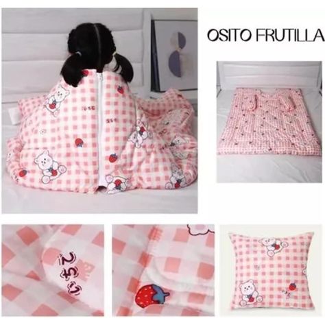 Frazada Manta Cobija Con Manga Convertible 3 En 1 Infantil Rosa-1