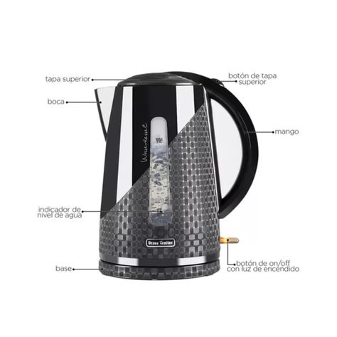 Hervidor Electrico 2000ml Elegante Dunkel17P Ursus Trotter-2