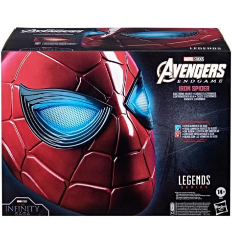 Juguete Casco Mascara Electronica Iron Spider Avengers Hasbro-5