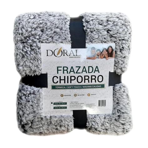 Frazada De Chiporro 2 Plazas 200x200xm Blanco Doral-0