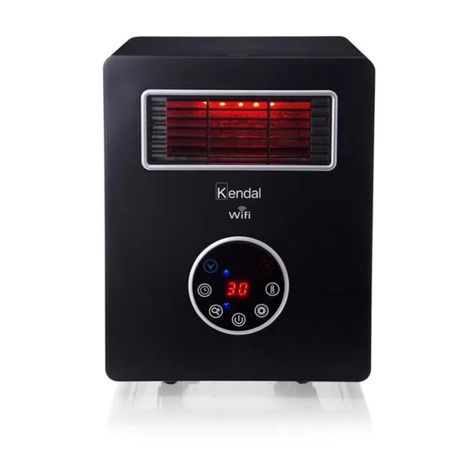 Estufa Infrarroja Calefactor 1500W 4 En 1 WiFi Negro KPCH05A-1
