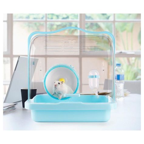 Jaula Transportadora Para Hamsters Ornamental Celeste-2