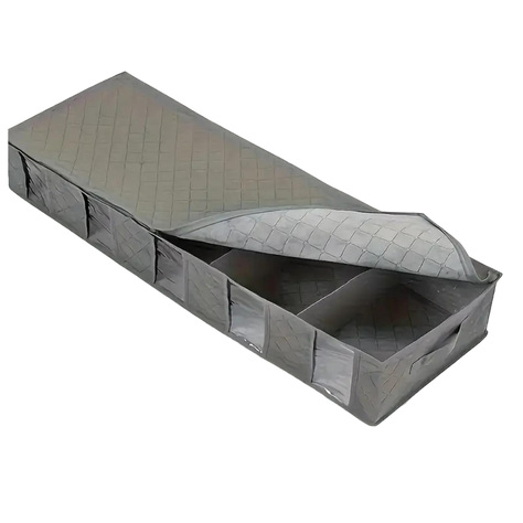 Bolsa De Almacenamiento Plegable 80x60x25cm Gris-0