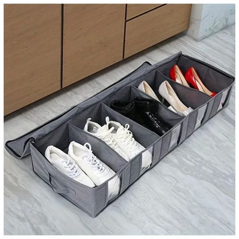 Bolsa De Almacenamiento Plegable 80x60x25cm Gris-4