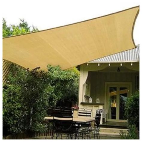 Toldo Vela Malla Sombreadora Rectangular Beige 4x6Mts Malla Raschel-1