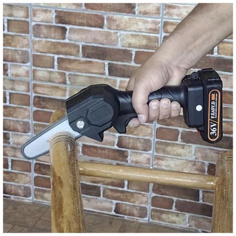 Mini Motosierra Electrica Recargable Corte Y Poda-3