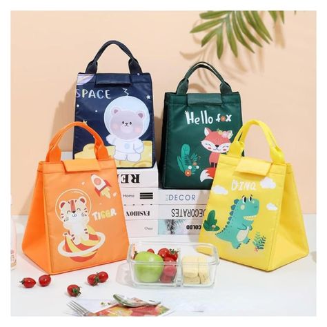 Lonchera Bolsa Termica Aislante Tigre Donloise Kawaii-2