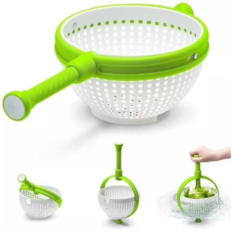 Secador Escurridor Spinner Vegetales Alimentos Cocina-2