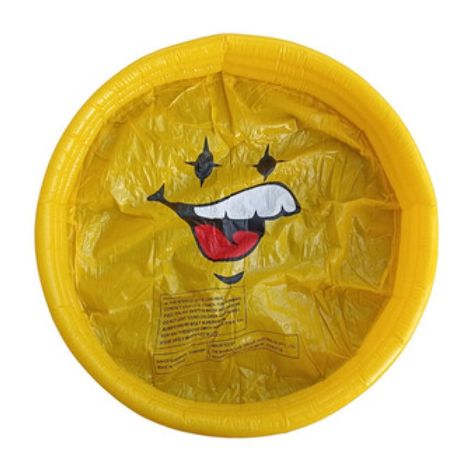 Piscina Inflable Redonda 70cm Carita Amarilla Para Bebes-0