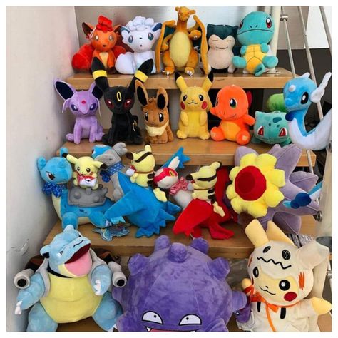 Juguete Pack 6 Peluches Llaveros Pokemon 13cm Infantil-4