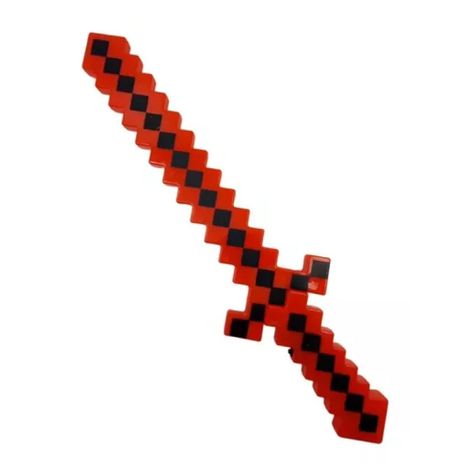 Juguete Espada Para Armar Bloques Rojo Infantil-0
