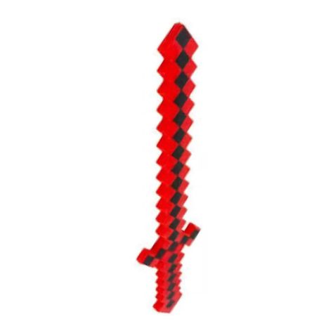 Juguete Espada Para Armar Bloques Rojo Infantil-1