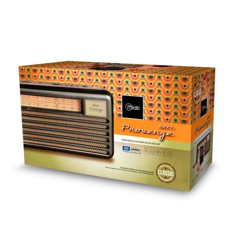 Radio Parlante Bluetooth AUX USB FM AM SW Vintage Provenze Mlba-4