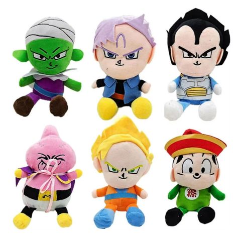 Juguete Pack 6 Peluches Dragon Ball 23cm Infantil-6