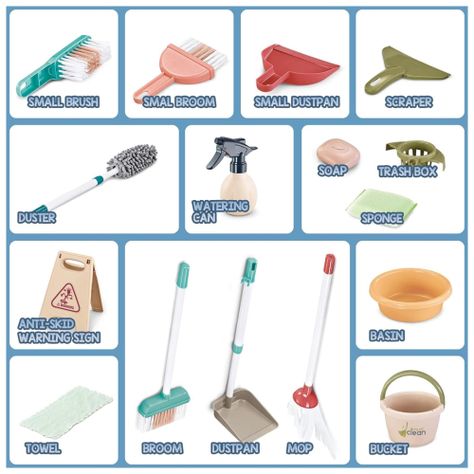 Juguete Articulos De Limpieza Y Aseo 20 Piezas Infantil-5
