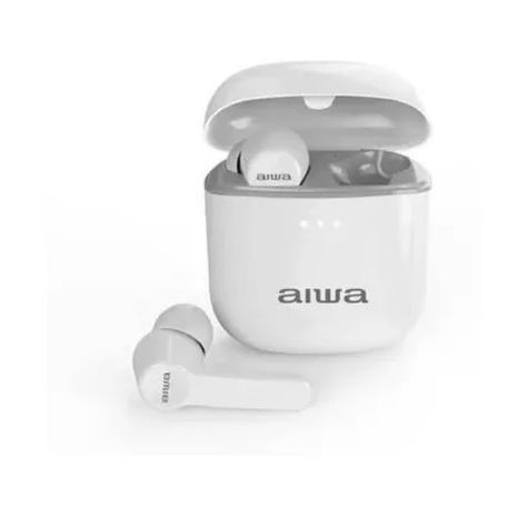 Audifonos Bluetooth Recargables TWS InEar Blanco AW8 Aiwa-1