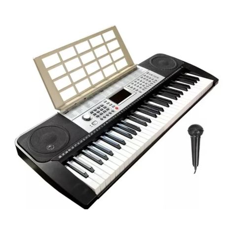 Piano Electrico Teclado Musical 61 Teclas Con Microfono-1