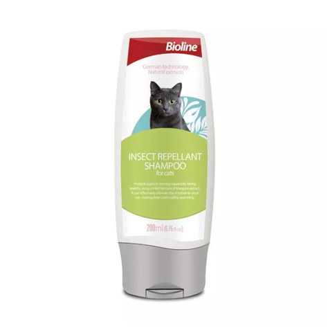 Shampoo Repelente De Insectos Para Gatos 200ml Bioline-0