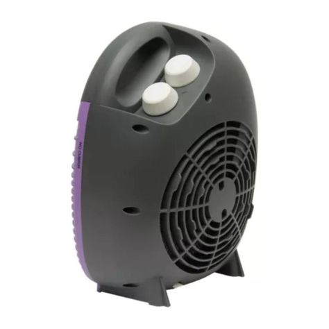 Termoventilador Calefactor 2000W 3 Mod Morado SUN-05-1
