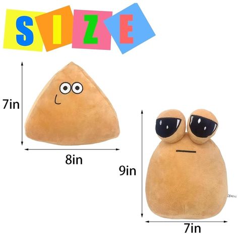 Juguete Pack 2 Peluches Mi Mascota Alien Pou 20cm Beige Infantil-3