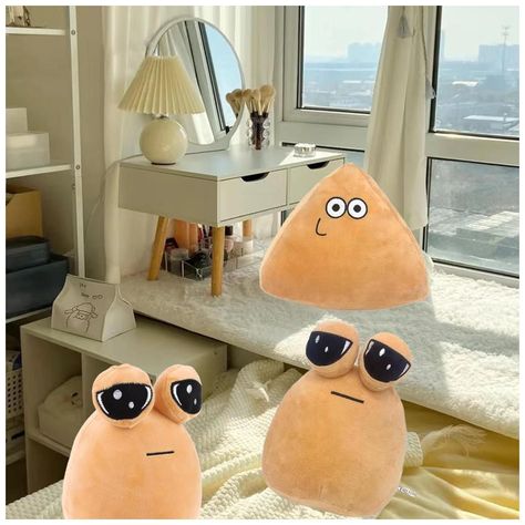 Juguete Pack 2 Peluches Mi Mascota Alien Pou 20cm Beige Infantil-4