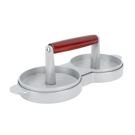 Prensa Para Hamburguesas Antiadherente Doble Carne 10cm-0