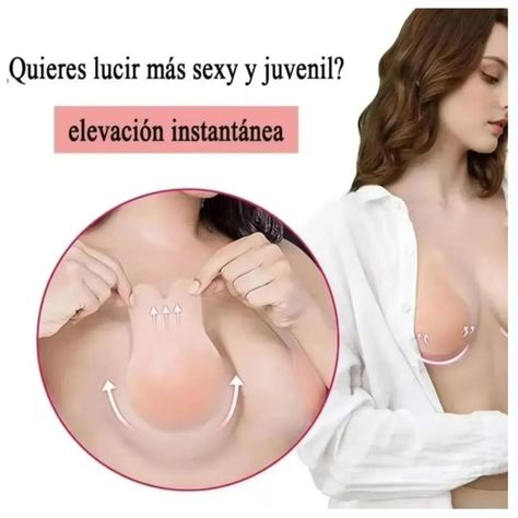 Adhesivo Cubre Pezon Silicona Levanta Bustos Pechos-1