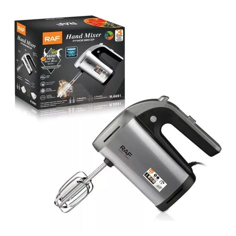 Batidora Electrica De Mano 150W Gris R6691 Raf-6