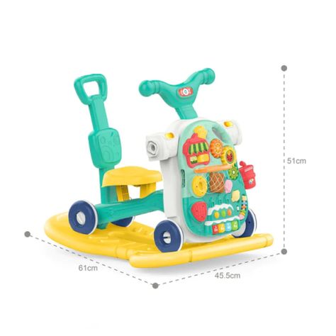Juguete Caminador 4 En 1 Didacto Interactivo Verde Infantil-2
