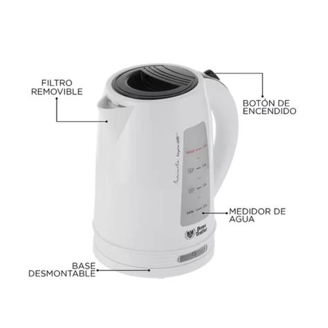 Hervidor Electrico 2000ml Blanco Ut-Klar20Pw Ursus Trotter-2